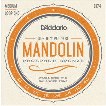 D'ADDARIO EJ74 PHOSPHOR BRONZE MEDIUM - SNAREN MANDOLINE