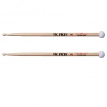 VIC FIRTH 5ADT DUAL-TONE - DRUMSTOKKEN 5A + VILTEN MALLET AAN ACHTEREINDE