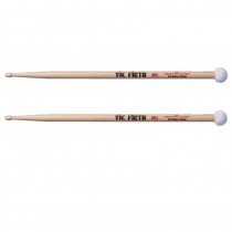 VIC FIRTH 5ADT DUAL-TONE - DRUMSTOKKEN 5A + VILTEN MALLET AAN ACHTEREINDE