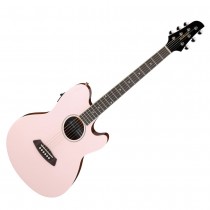 IBANEZ TALMAN TCY10E-PKH PASTEL PINK - GITAAR AKOESTISCH WESTERN + EQ DOUBLE CUTAWAY