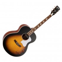 CORT CJ-RETRO VINTAGE SUNBURST MATTE - GITAAR WESTERN JUMBO KLANKGATELEMENT + VOLUME TONE