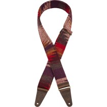 FENDER ZION STRAP PURPLE AZTEC - GITAARRIEM 2" 5CM GEWEVEN KATOEN