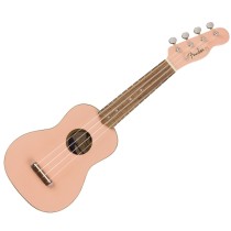 FENDER VENICE UKE SHP WN - UKELELE SOPRAAN SHELL PINK WALNUT FINGERBOARD