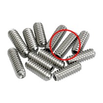 FENDER BRIDGE SADDLE HEIGHT ADJUSTMENT SCREWS STRAT - SCHROEF BRUGZADEL HOOGTE LONG (4-40X3/8")