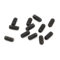 FENDER BRIDGE SADDLE HEIGHT ADJUSTMENT SCREWS 12-PACK - SCHROEF BRUGZADEL HOOGTE ZWART 1/4" AMERICAN SERIES