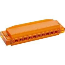 HOHNER TRANSLUCENT HARP C - MONDHARMONICA DIATONISCH ORANJE