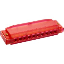 HOHNER TRANSLUCENT HARP C - MONDHARMONICA DIATONISCH ROOD