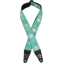 FENDER AMERICAN VINTAGE II SUN STRAP SEA FOAM GREEN - GITAARBAND WOVEN JACQUARD 5CM