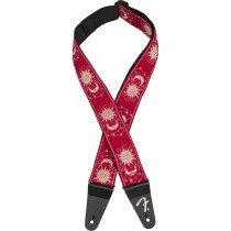 FENDER AMERICAN VINTAGE II SUN STRAP DAKOTA RED - GITAARBAND WOVEN JACQUARD 5CM