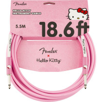 FENDER X HELLO KITTY 18.6' CABLE PINK - KABEL JACK 6.3 5.5 METER ROZE
