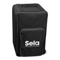 SELA 090 - RUGTAS CAJON ZWART + WIT LOGO PRINT