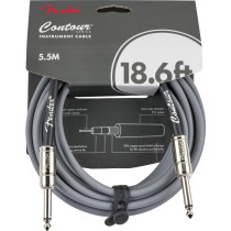 FENDER CONTOUR CABLE INS INCA SILVER 0990571824 - KABEL INSTRUMENT JACK 6.3 5.5MTR 18.6'