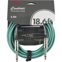 FENDER CONTOUR CABLE SHG SHERWOOD GREEN 0990571846 - KABEL INSTRUMENT JACK 6.3 5.5MTR 18.6'