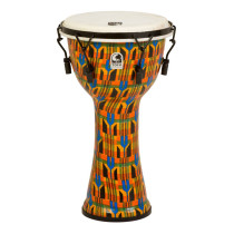 TOCA SFDMX-10K FREESTYLE MECHANICALLY TUNED - DJEMBE 10" KENTE CLOTH HOOGTE 20"(51CM)