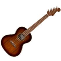 FENDER MONTECITO TNR UKE SEB - UKELELE TENOR SHADED EDGE BURST + EQ & GIGBAG