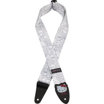 FENDER X HELLO KITTY WHITE POLY STRAP - GITAARRIEM 2" 50MM POLYESTER & LEER