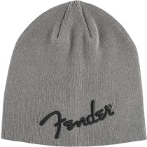 FENDER BEANIE CHARCOAL HEATHER GRAY + LOGO - MUTS GRIJS ONE SIZE FITS MOST