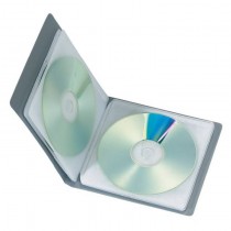 MMW 632 - OPBERGMAP 8CD/DVD ZILVERGRIJS PP