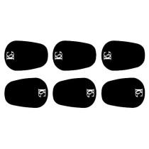 BG FRANCE A10-L 6-PACK - MONDSTUKPLAKKER BESCHERMKUSSEN ZWART 0.8MM