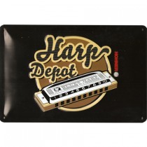 HOHNER KTHODEPOT TIN SIGN - BORD METAAL HARP DEPOT