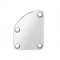 BOSTON NP-76-C NECK MOUNTING PLATE CHROME - HALSPLAAT CONTOURED BODY HEEL 64.5X51.4 MM