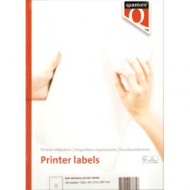 QUANTORE 129942 A4 PRINTER LABELS - ETIKETTEN WIT 100 VEL ZELFKLEVEND