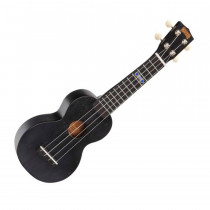 MAHALO KAHIKO SERIES MK1/PWTBK WIDE NECK - UKELELE TRANSPARANT ZWART BREDE HALS