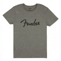 FENDER TEE 9193010511 SMALL - T-SHIRT GRIJS + SPAGHETTI LOGO S