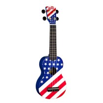 MAHALO U/USA - UKELELE SOPRAAN USA DESIGN PRINT + TAS