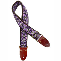 GAUCHO GST-1282-4 CLASSIC SERIES PAARS ROZE - GITAARRIEM 2" JACQUARD GEWEVEN BRONZEN GESP SUEDE