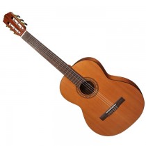 SALVADOR CORTEZ CC-22L SOLID CEDAR TOP LINKSHANDIG - GITAAR KLASSIEK MASSIEF BOVENBLAD