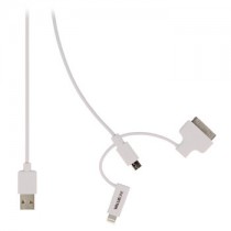 VLMP39410W1.00 + LIGHTNING-ADAPTER + 30-PINS DOCK-ADAPTER - KABEL OPLADEN USB A - USB MICRO B