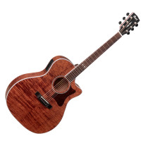 CORT GA5F-FMH OPEN PORE - GITAAR WESTERN GRAND AUDITORIUM MAHONIE + EQ CA