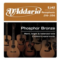 D'ADDARIO EJ42 RESOPHONIC DOBRO - SNAREN 016-056 PHOSPHOR BRONZE