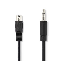 NEDIS CAGL20100BK20 - KABEL MIDI DIN - JACK 3.5 STEREO 2 METER