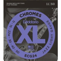 D'ADDARIO ECG24 - SNAREN 011-050 NICKEL FLATWOUND