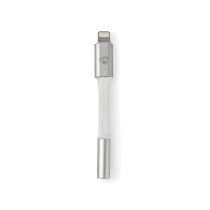 NEDIS CCTB39950AL015 - ADAPTER LIGHTNING 8P -JACK 3.5 FEMALE ALUMINIUM 8CM