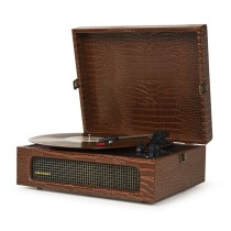 CROSLEY VOYAGER - BROWN CROC - PLATENSPELER KOFFERMODEL BLUETOOTH