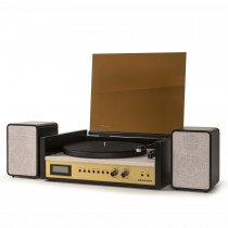 CROSLEY CODA BLACK - PLATENSPELER STEREOSET + BLUETOOTH & SPEAKERS