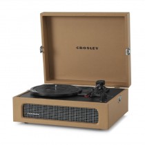 CROSLEY VOYAGER - TAN - PLATENSPELER KOFFERMODEL BLUETOOTH IN & OUT