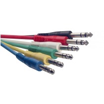STAGG SPC060S E 6-PACK - KABEL PATCH JACK 6.3 STEREO 60CM