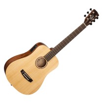 CORT EARTH MINI ADIRONDACK OPEN PORE NATURAL - GITAAR WESTERN 3/4 TRAVEL EQ + TAS