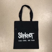TOTEBAG SLIPKNOT - THE END, SOFAR - DRAAGTAS KATOEN ZWART MET WITTE OPDRUK
