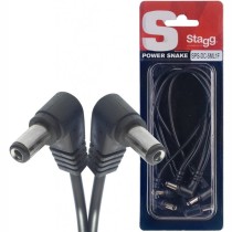 STAGG SPS-DC-5ML1F HAAKS - KABEL DC VOEDING VERDELER 5X FEMALE 1X MALE