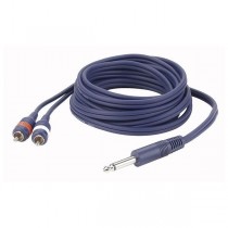 DAP FL33150 - KABEL JACK 6.3 MON - 2X RCA 1.5 MTR