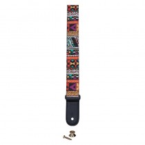 CLX STRAP KLEURMOTIEF 5 - GITAARBAND + EINDKNOP & VETER