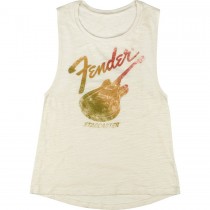 FENDER TEE LADIES 919-0121-506 NATURAL LARGE - T-SHIRT STARCASTER WOMEN'S TANK SLEEVELESS L