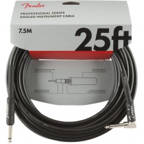 FENDER PROFESSIONAL SERIES 0990820060 - KABEL JACK 6.3 1X HAAKS 7.5M ZWART