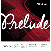 D'ADDARIO PRELUDE J810-14M - SNAREN VIOOL 1/4 MODEL METAAL