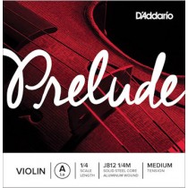 D'ADDARIO PRELUDE J812-14M - SNAAR VIOOL 1/4 MODEL A2 ALUMINIUM